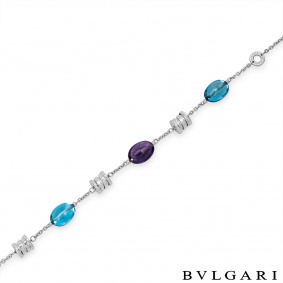Bvlgari White Gold Multi-Gem B.Zero1 Bracelet BR854688